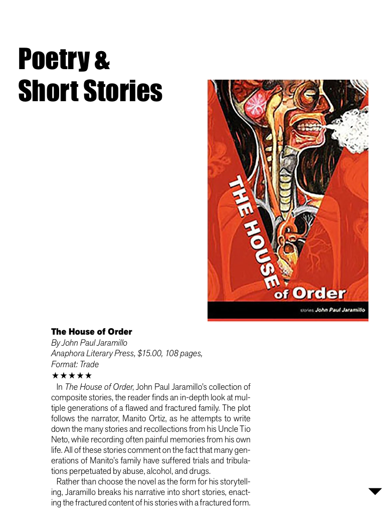 the house of order writeup in the san francisco book review